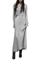 AllSaints Amos Two-Piece Sweater & Satin Dress at Nordstrom,