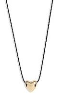 Annika Inez Mini Heart Pendant Necklace in Gold at Nordstrom