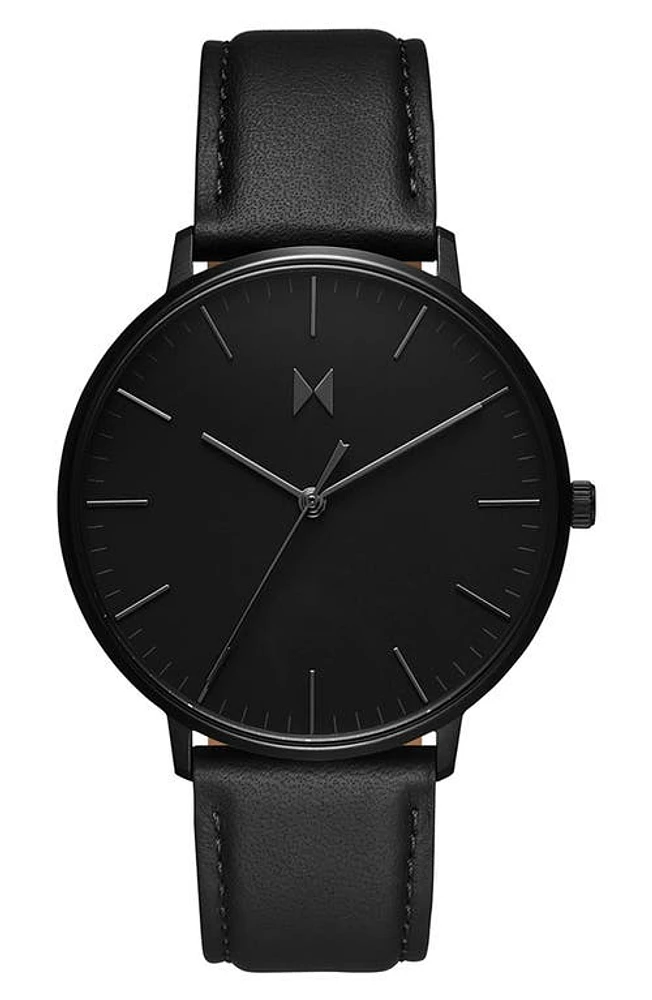 MVMT Legacy Leather Strap Watch