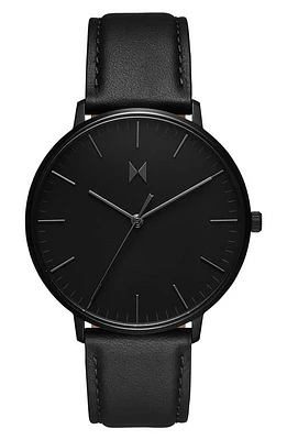 MVMT Legacy Leather Strap Watch