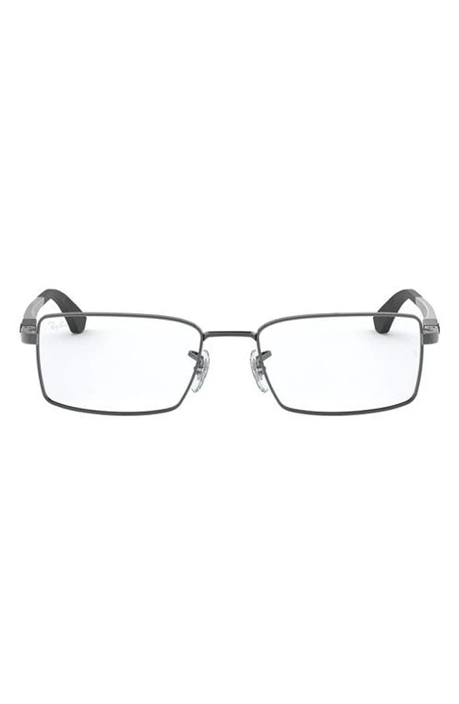 Ray-Ban 54mm Optical Glasses in Gunmetal at Nordstrom