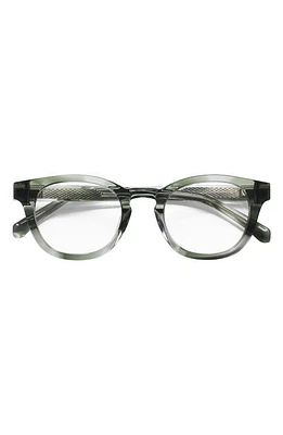 eyebobs Waylaid 46mm Reading Glasses in Olive Crystal/Clear at Nordstrom, Size +1.25