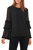 Chaus Bell Sleeve Chiffon Top at Nordstrom,