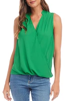 Karen Kane Drape Front Sleeveless Top at Nordstrom,