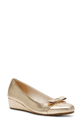 Anne Klein Melsy Cap Toe Wedge Pump at Nordstrom,