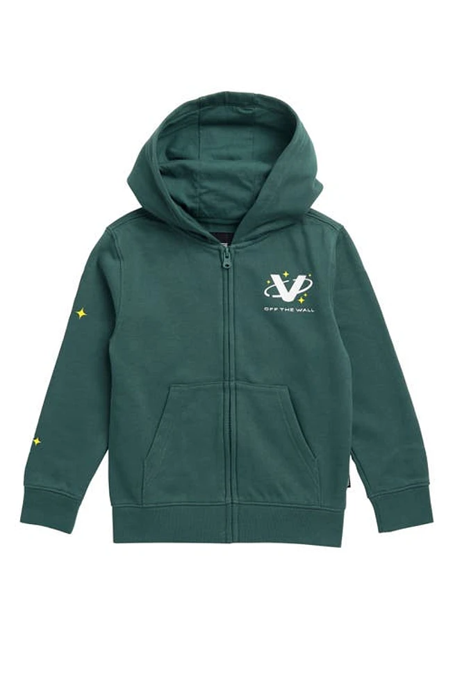 Vans Kids' Space Camp Zip Hoodie Bistro Green at Nordstrom,