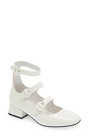 Jeffrey Campbell Recital Ankle Strap Pump White Patent at Nordstrom,