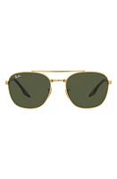 Ray-Ban 55mm Square Sunglasses in Gold Flash at Nordstrom