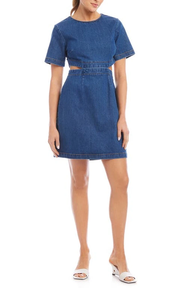 FIFTEEN TWENTY Remy Cutout Denim Minidress at Nordstrom,