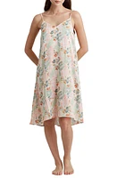 Papinelle Sasha Paisley Floral Silk Nightgown English Rose at Nordstrom,