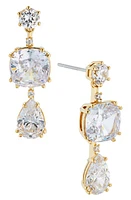 Nadri Evelyn Triple Drop Earrings in Gold at Nordstrom