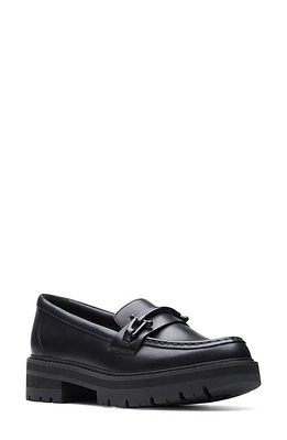 Clarks(r) Orianna Bit Platform Loafer Black Leather at Nordstrom,