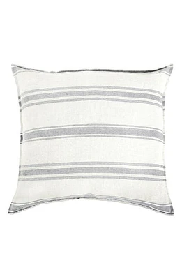 Pom Pom at Home Jackson Stripe Linen Sham in Cream/grey at Nordstrom