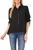 CeCe Georgette Button-Up Shirt at Nordstrom,