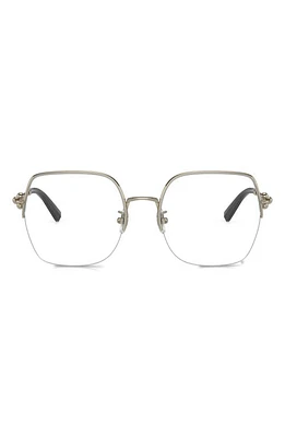 Tiffany & Co. 56mm Square Optical Glasses in Pale Gold at Nordstrom