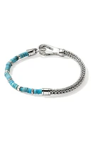 John Hardy Hesishi Chain & Stone Bracelet in Turquoise at Nordstrom