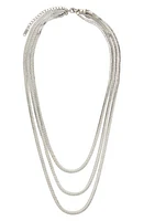 Petit Moments Mikayla Snake Chain Necklace in Silver at Nordstrom