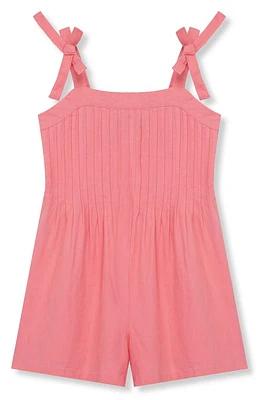 Habitual Kids Kids' Pleated Wide Leg Linen Blend Romper at Nordstrom,