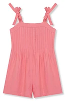 Habitual Kids Kids' Pleated Wide Leg Linen Blend Romper at Nordstrom,