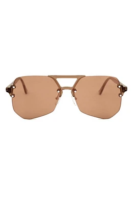 Grey Ant Yesway 62mm Aviator Optical Frames in Tan /Tan at Nordstrom