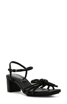 Anne Klein Keilly Sandal in Black Smooth at Nordstrom, Size 10