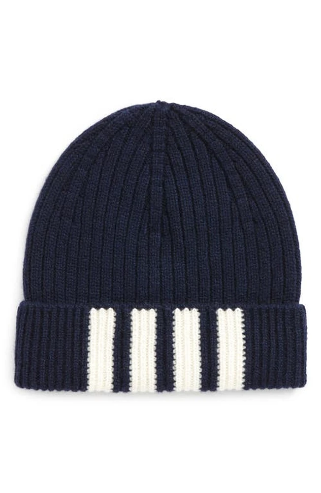 Thom Browne Cashmere Beanie in Navy at Nordstrom