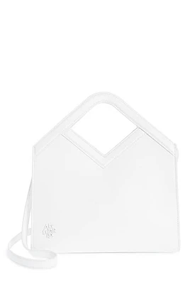 Altuzarra Small 'A' Leather Tote in Optic White at Nordstrom