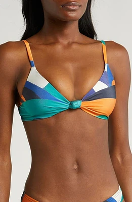 Villa Fresca Vista Knot Bikini Top Tuscan Waves at Nordstrom,