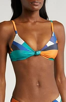 Villa Fresca Vista Knot Bikini Top Tuscan Waves at Nordstrom,