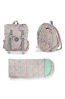 mimish Kids' Sleep-n-Pack Unicorn Print Sleeping Bag Backpack in Unicorn Doodle Multi-Print at Nordstrom