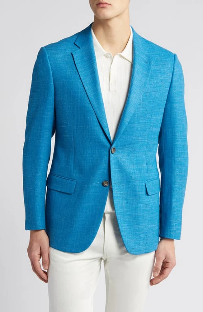 Emporio Armani G Line Deco Wool Blend Sport Coat Solid Bright Blue at Nordstrom, Us