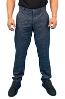 Maceoo Waves Blue Stretch Flat Front Pants at Nordstrom,