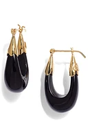 Gas Bijoux Ecume Drop Earrings in Black/Gold at Nordstrom