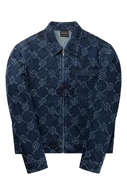 DAILY PAPER Jacob Denim Jacket Blue at Nordstrom,