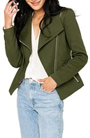 GIBSONLOOK Moto Jacket in Deep Green at Nordstrom, Size Medium