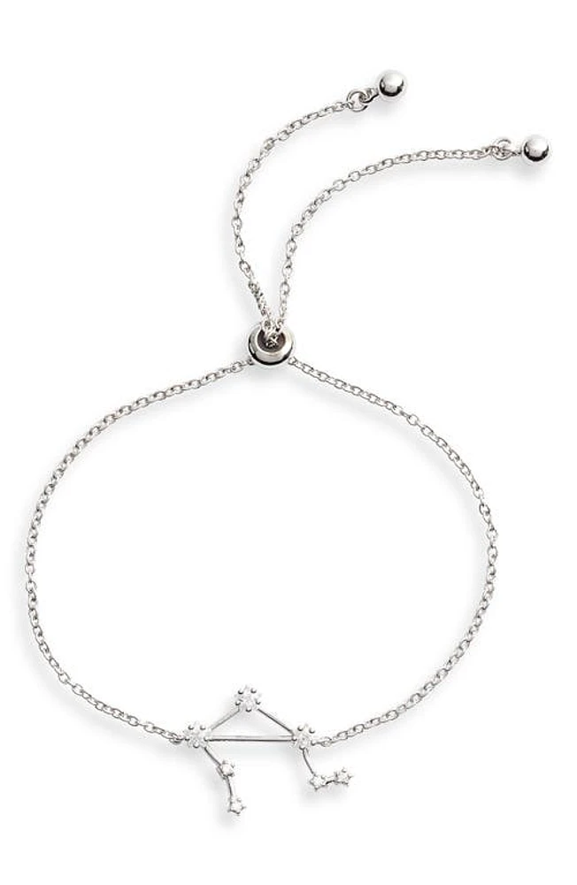 Sterling Forever Zodiac Bracelet in Silver Libra at Nordstrom