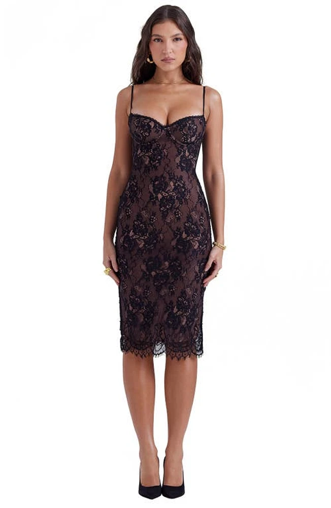 HOUSE OF CB Escala Lace Dress Black at Nordstrom, A