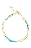 Ettika Ocean Tide Bead Anklet in Turquoise at Nordstrom