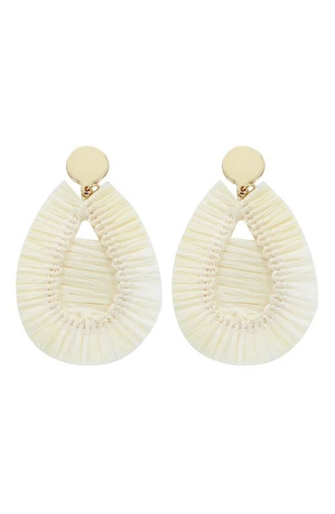 Panacea Raffia Teardrop Earrings in at Nordstrom