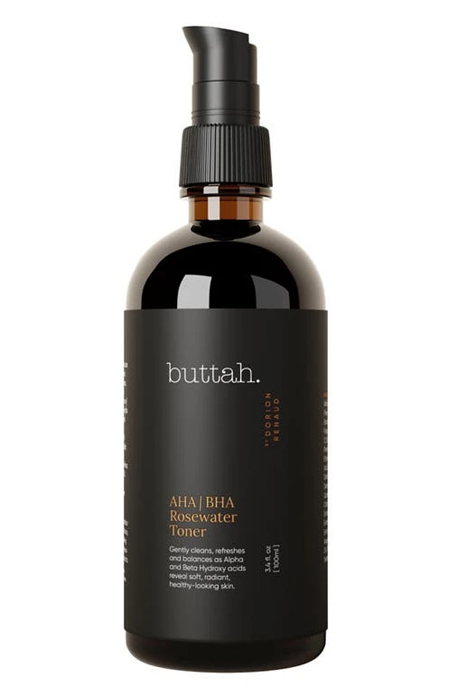 Buttah Skin AHA/BHA Rosewater Facial Toner at Nordstrom, Size 3.4 Oz