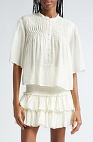 Isabel Marant Étoile Destiny Elbow Sleeve Top White at Nordstrom, Us