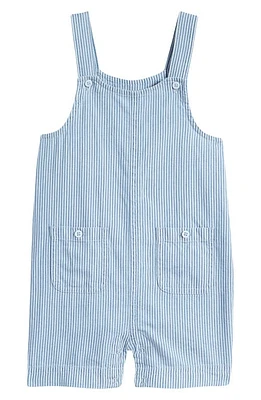 Tucker + Tate Stripe Cotton Patch Pocket Romper Light Wash Sam at Nordstrom,