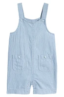 Tucker + Tate Stripe Cotton Patch Pocket Romper Light Wash Sam at Nordstrom,