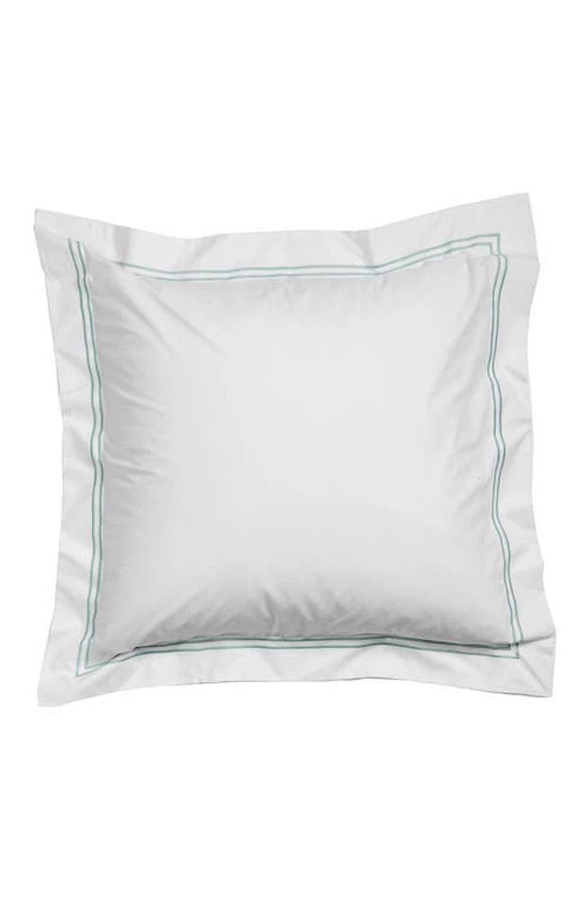 SFERRA Grande Hotel Euro Sham in White/Aqua at Nordstrom