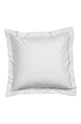 SFERRA Grande Hotel Euro Sham in White/Aqua at Nordstrom