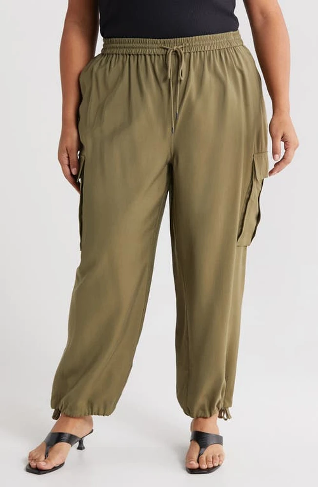 Nordstrom Utility Cargo Joggers Olive Burnt at Nordstrom,