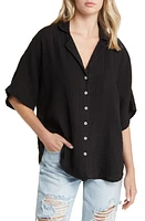 Rip Curl Premium Surf Cotton Gauze Button-Up Shirt at Nordstrom,