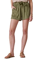 Lucky Brand Paperbag Shorts Olive at Nordstrom,