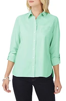 Foxcroft Cole Roll Sleeve Button-Up Shirt at Nordstrom