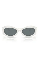 Versace 54mm Irregular Sunglasses in White at Nordstrom